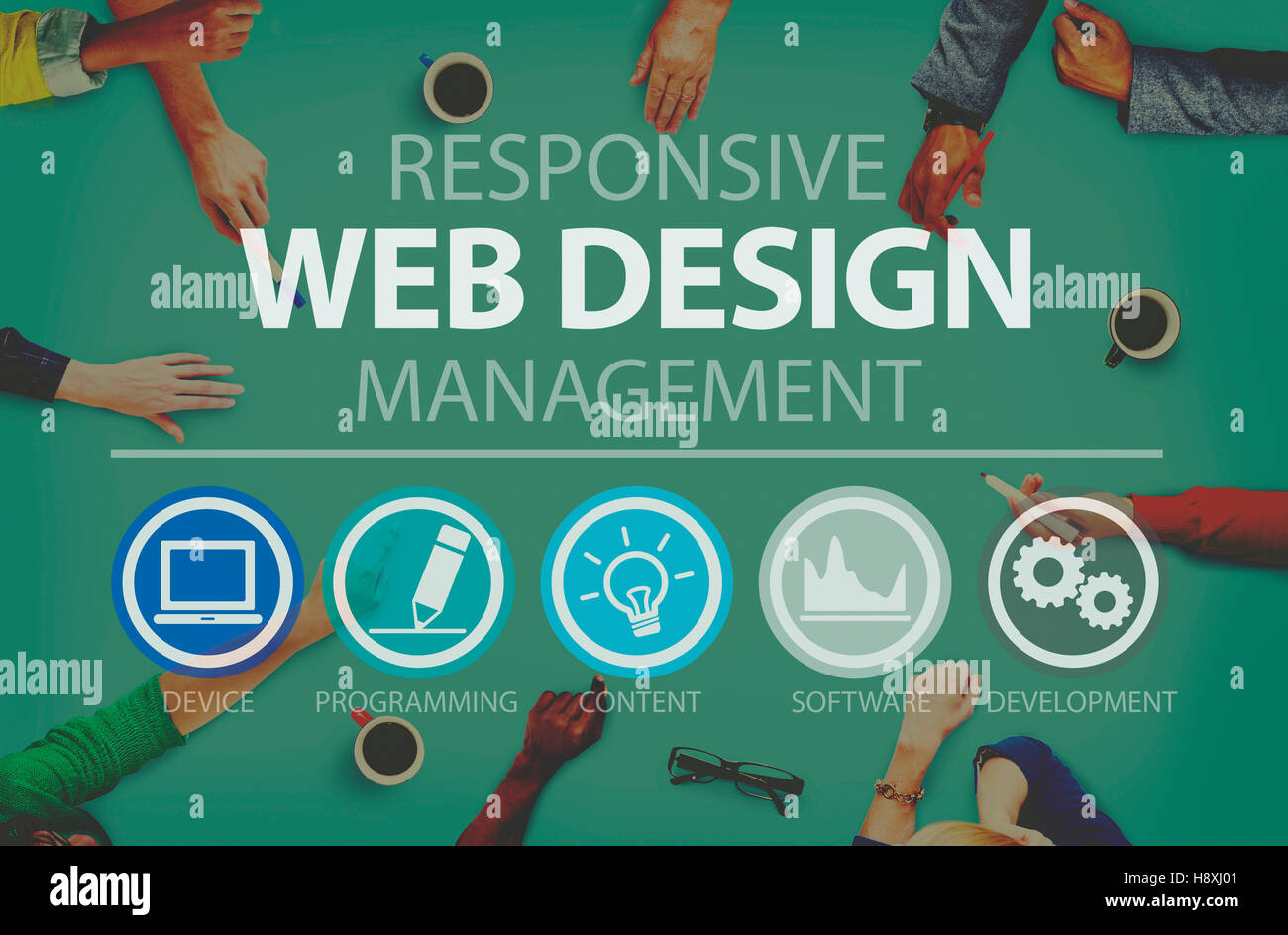 Web Design Programming Software Technology Concept Stock Photo - Alamy