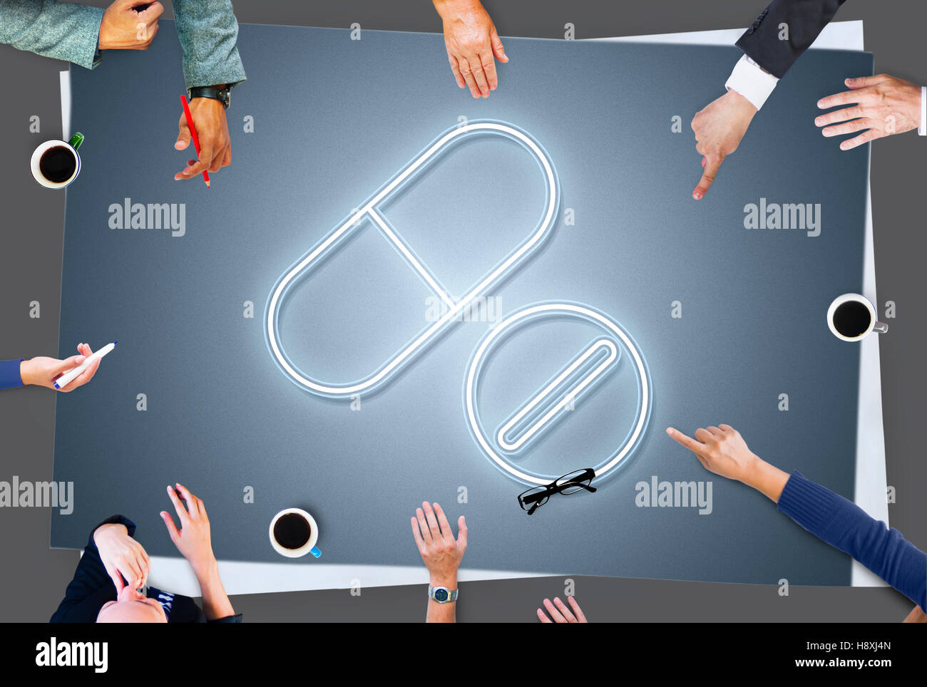 Cure Health Medical Drugs Concept Stock Photo - Alamy