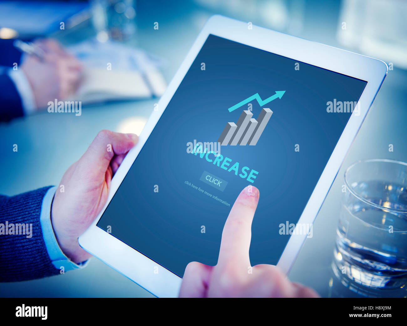 Increase Growth Rise Elevation Enlarge Expansion Concept Stock Photo