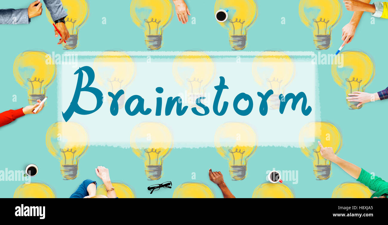 Brainstorm Ideas Creativity Imagination Inspiration Concept Stock Photo
