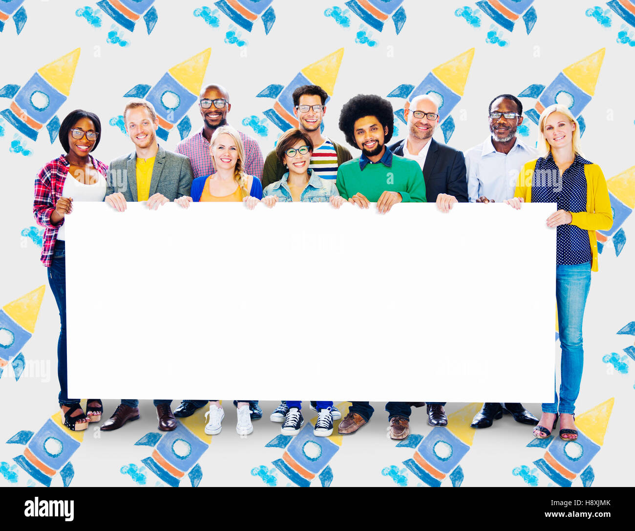 Launch Ignition Create Innovation Rocket Concept Stock Photo Alamy