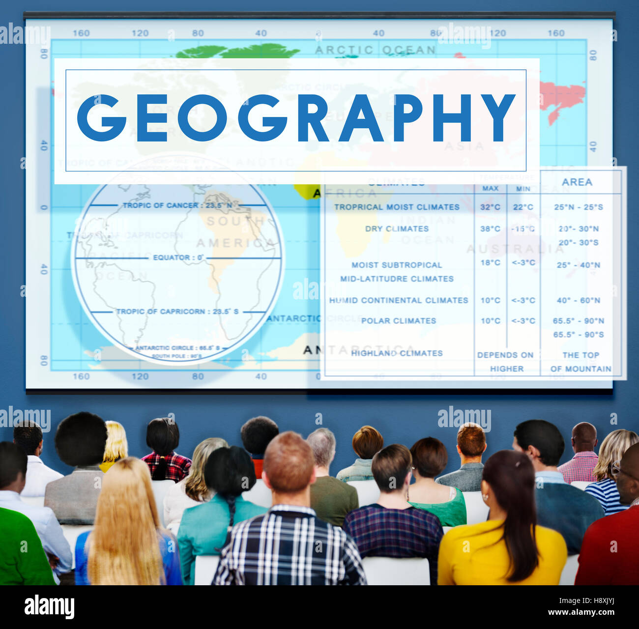 Geography Map World Climate Details Concept Stock Photo Alamy