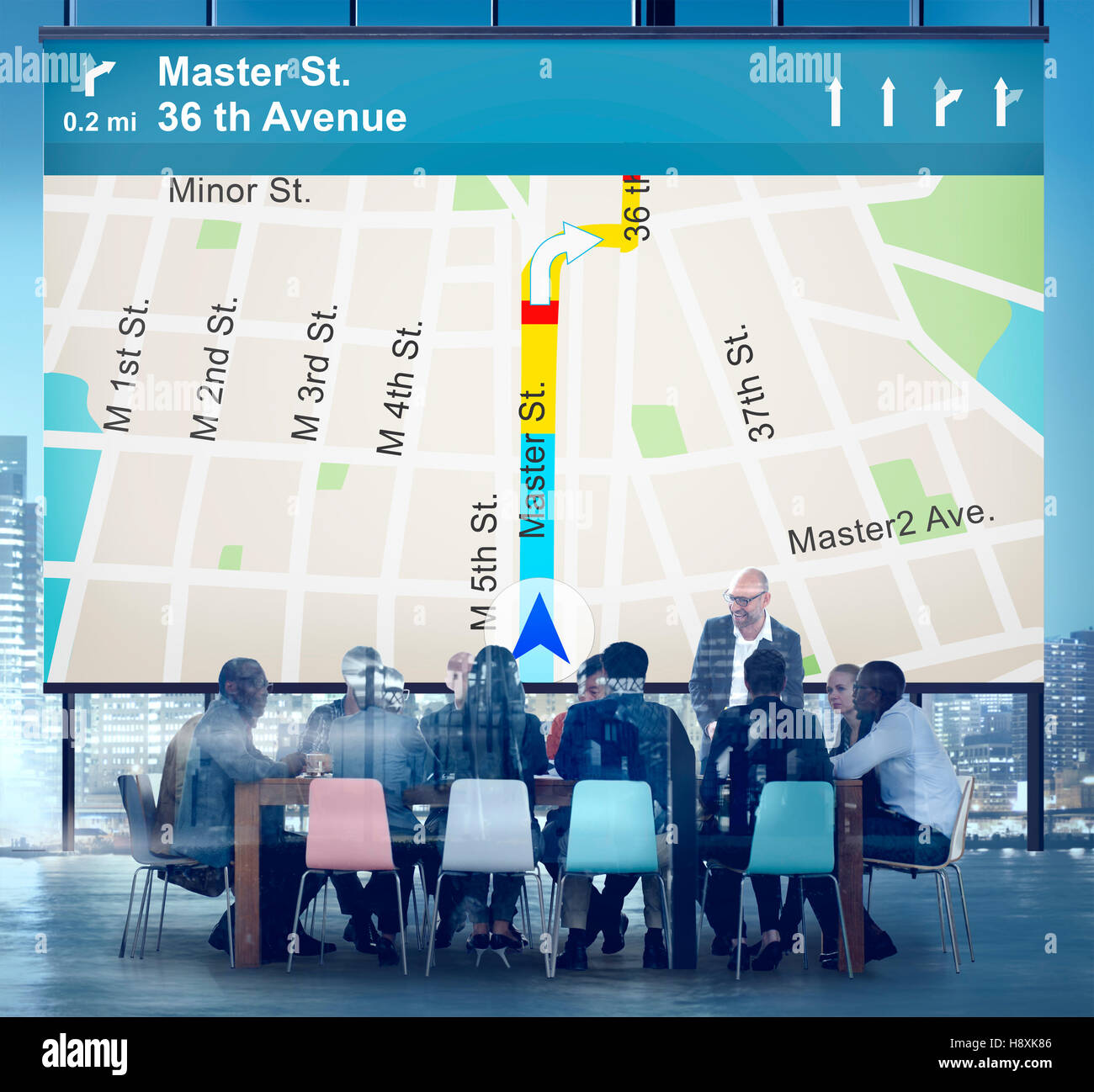 GPS Navigation Directions Location Map Concept Stock Photo Alamy