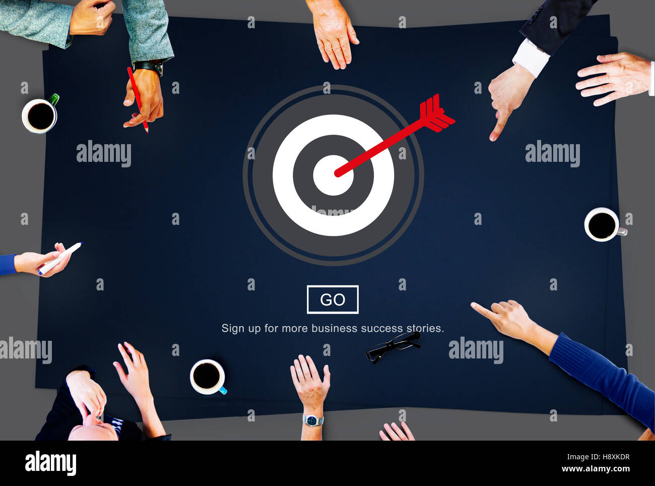 Targeting Aiming Shhot Directional Accurate Concept Stock Photo