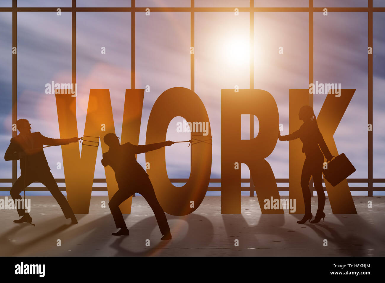 Business concept of hard work Stock Photo - Alamy