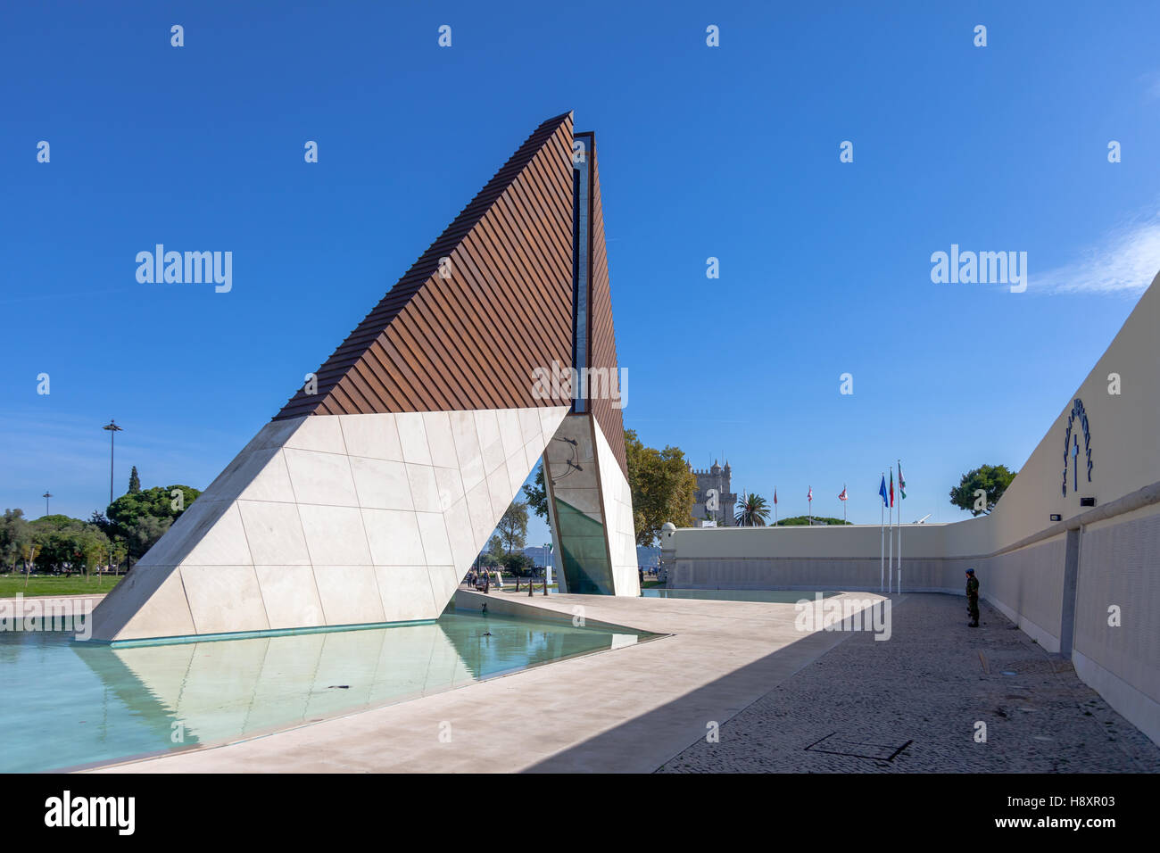 Monumento aos Combatentes do Ultramar. Monument built to remember the Portuguese military fallen in the African Colonial War. Stock Photo