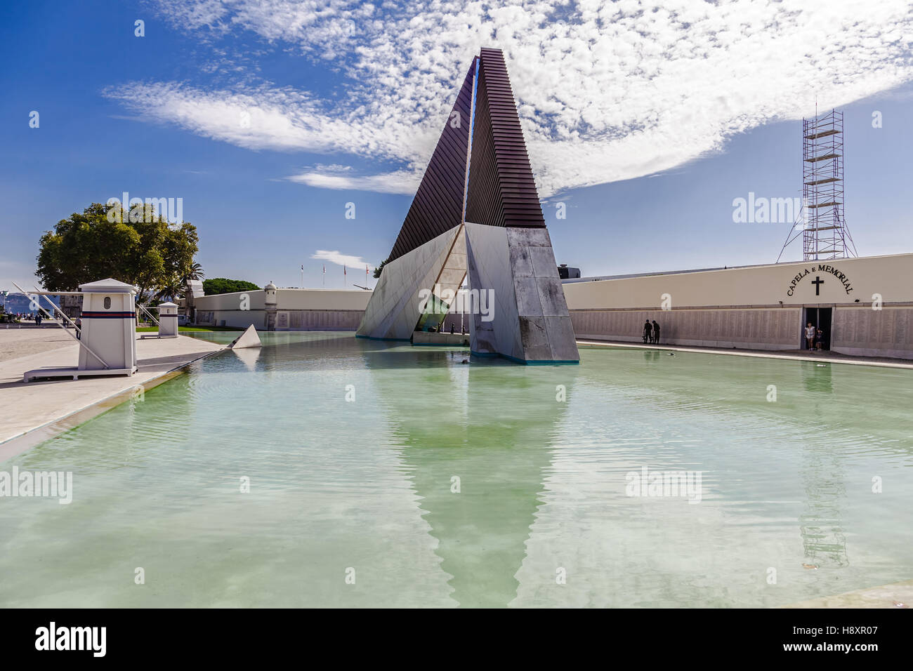 Monumento aos Combatentes do Ultramar. Monument built to remember the Portuguese military fallen in the African Colonial War. Stock Photo