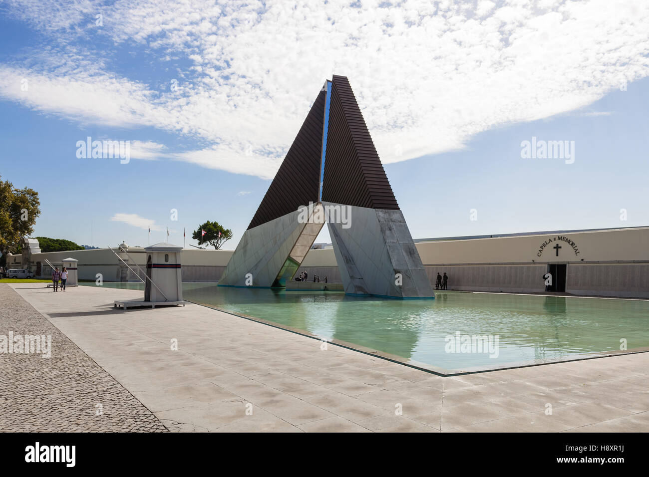 Monumento aos Combatentes do Ultramar. Monument built to remember the Portuguese military fallen in the African Colonial War. Stock Photo
