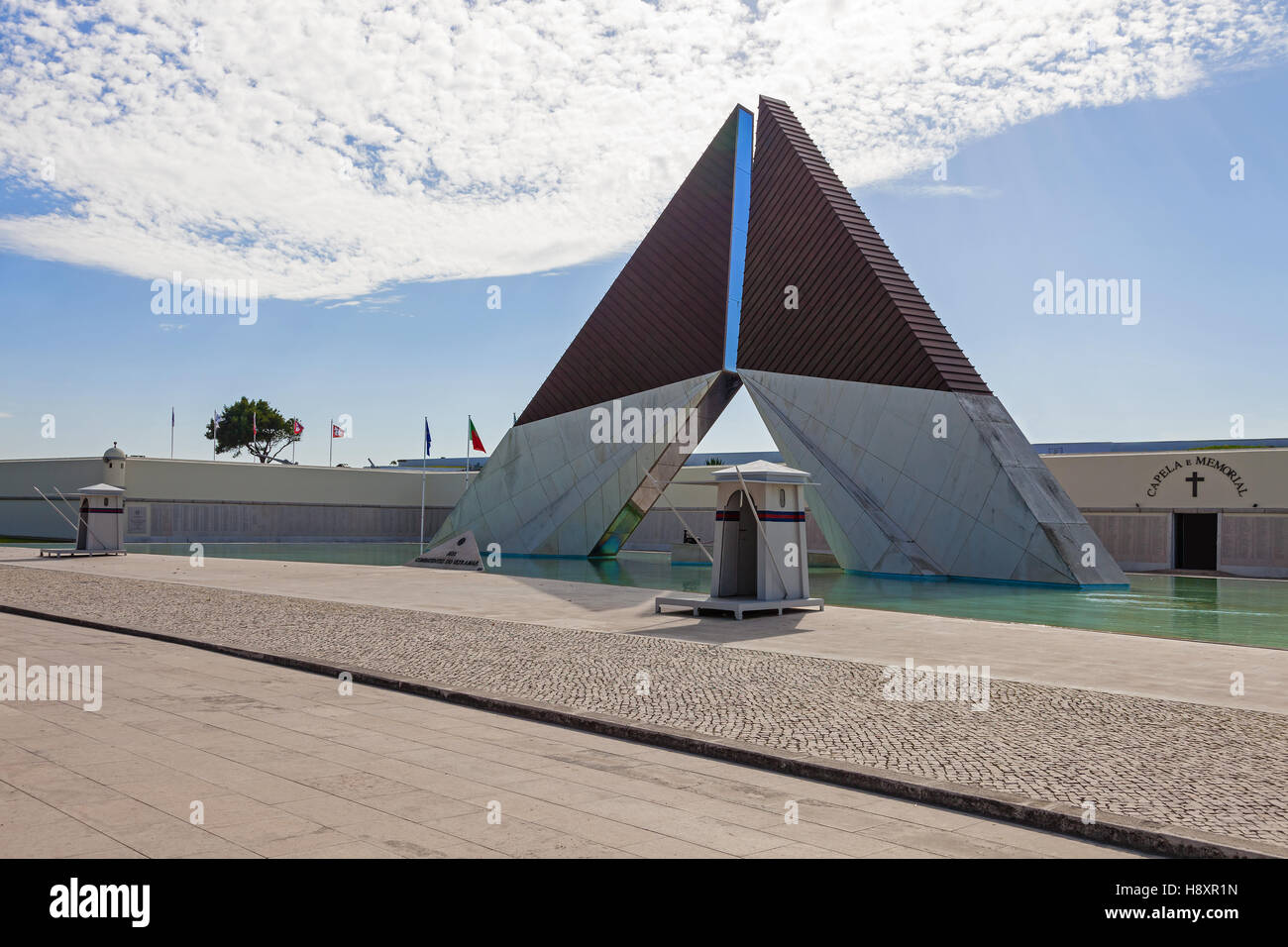 Monumento aos Combatentes do Ultramar. Monument built to remember the Portuguese military fallen in the African Colonial War. Stock Photo