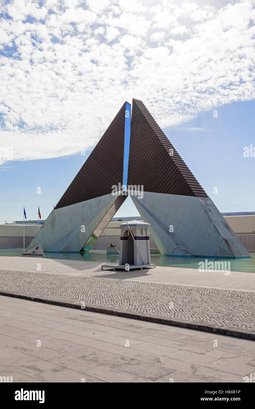 Monumento aos Combatentes do Ultramar. Monument built to remember the Portuguese military fallen in the African Colonial War. Stock Photo