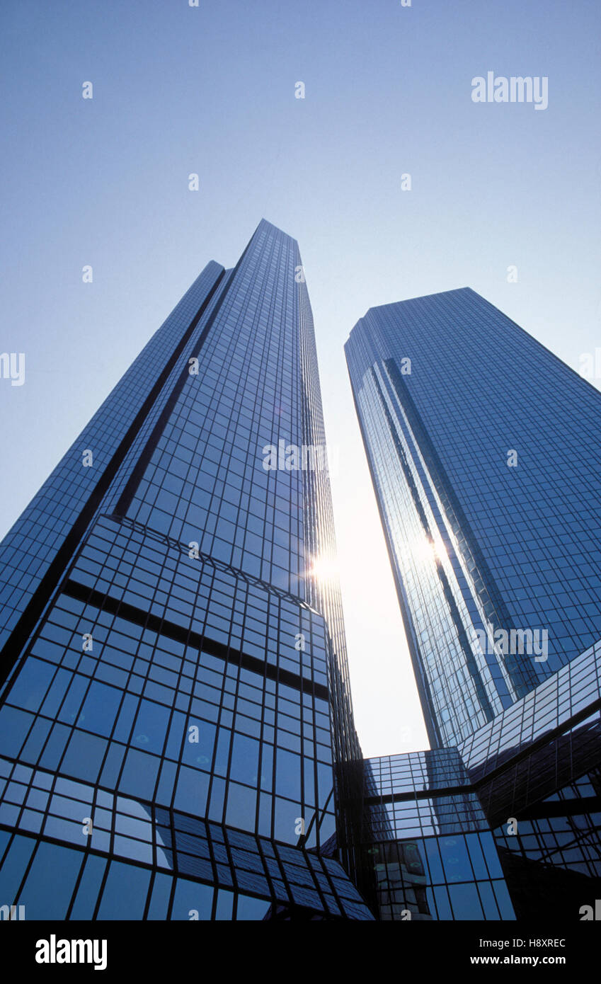 Facade of an office building, administrative building, bank building ...