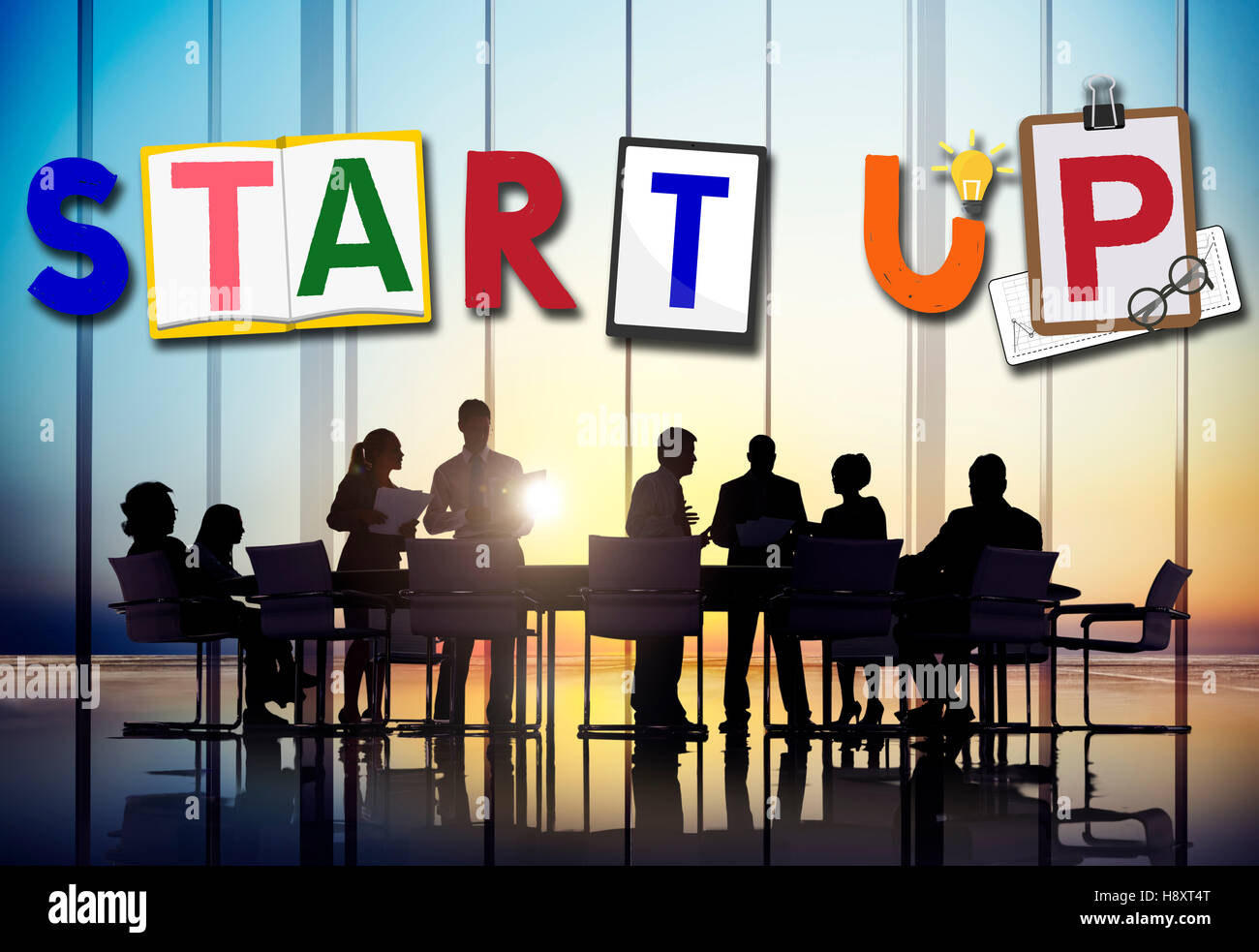 Start Up Business Growth Launch Aspiration Concept Stock Photo - Alamy