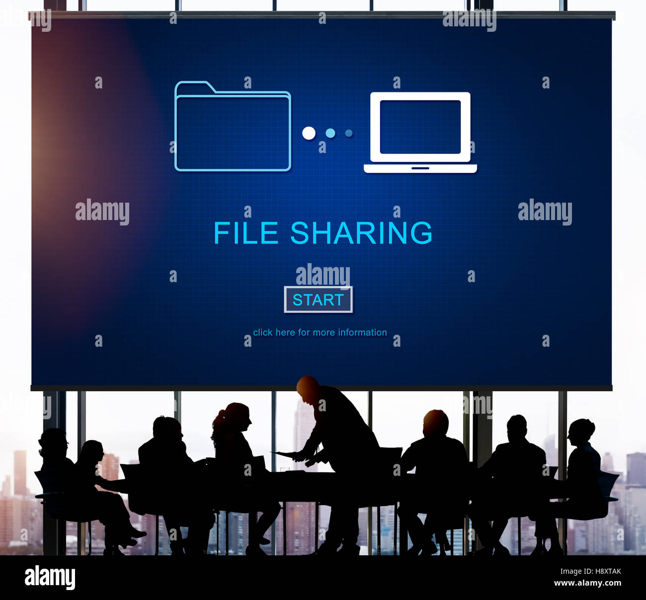 File Sharing Internet Technology Social Storage Concept Stock Photo - Alamy