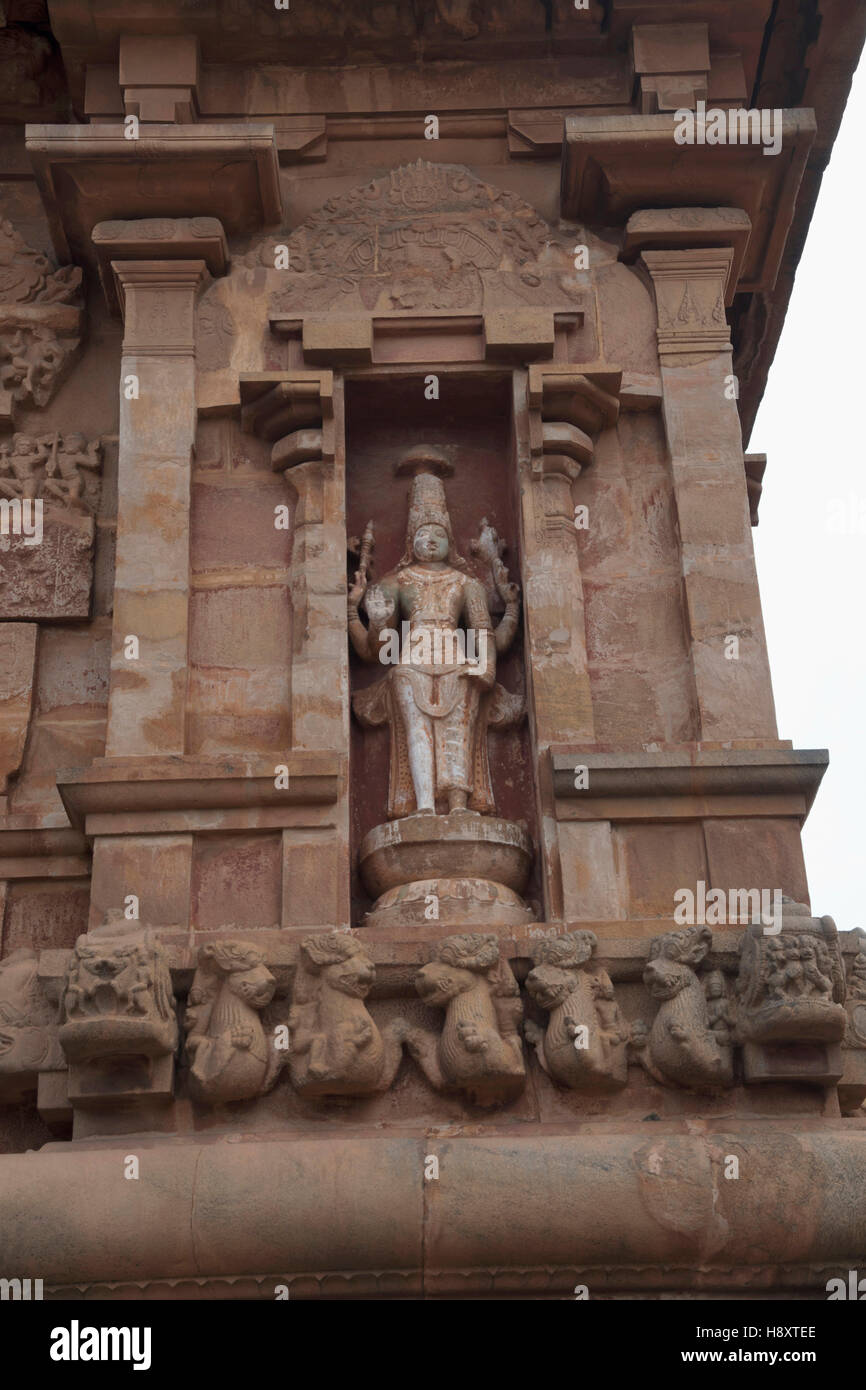 Hari-Hara, western niche, Brihadisvara Temple, Tanjore, Tamil Nadu, India. Stock Photo