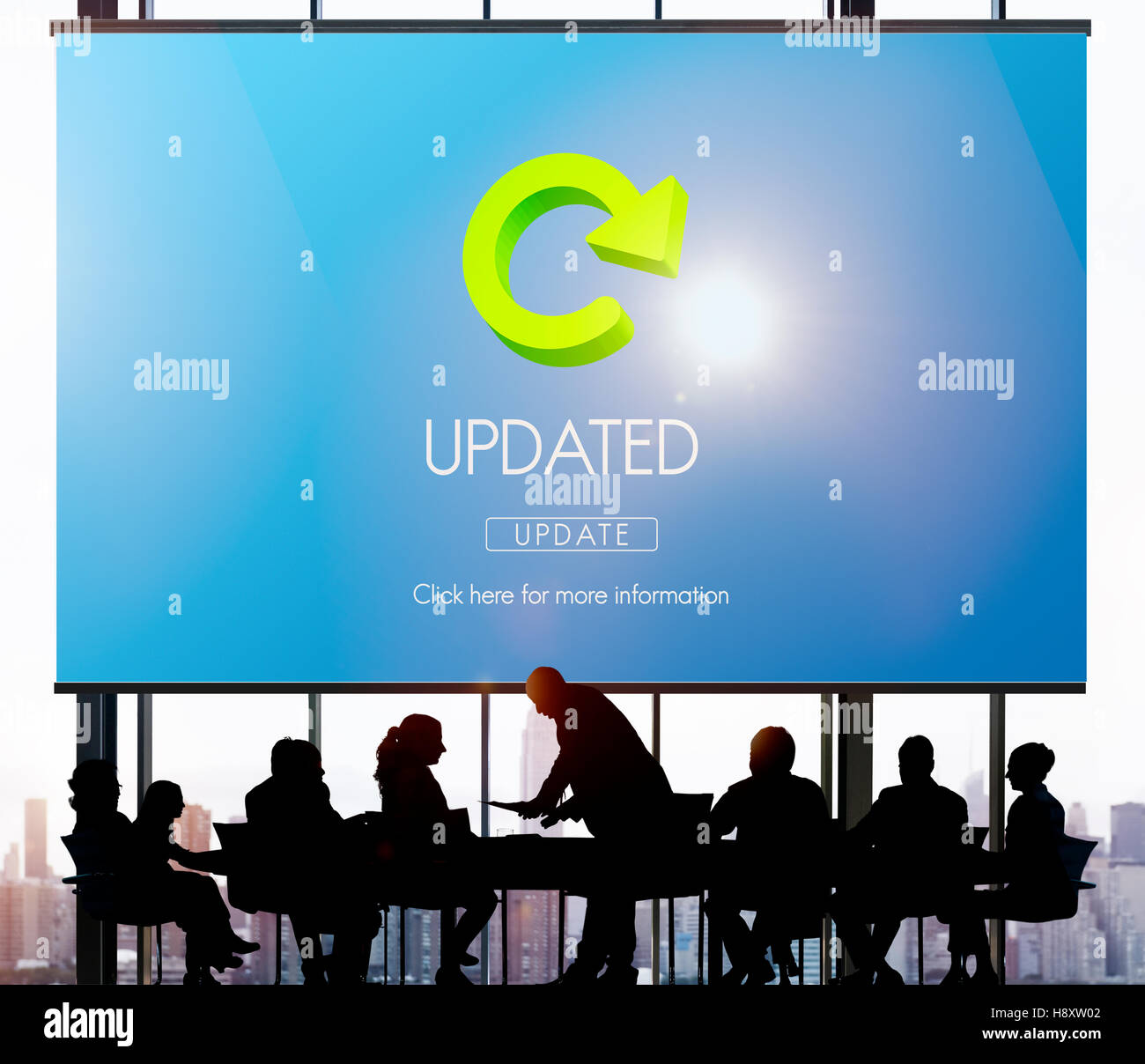 Updated Upgrade New Download Improvement Concept Stock Photo - Alamy
