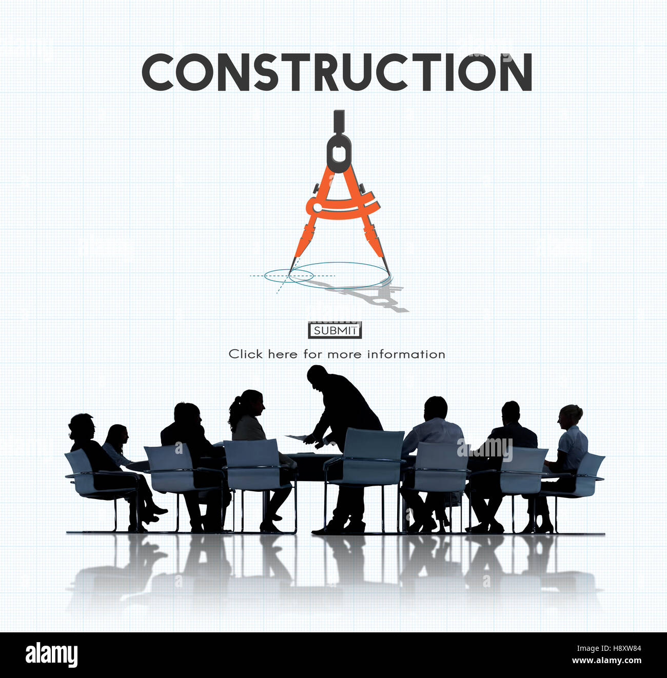 Construction Architecture Hardhat Helmet Site Concept Stock Photo