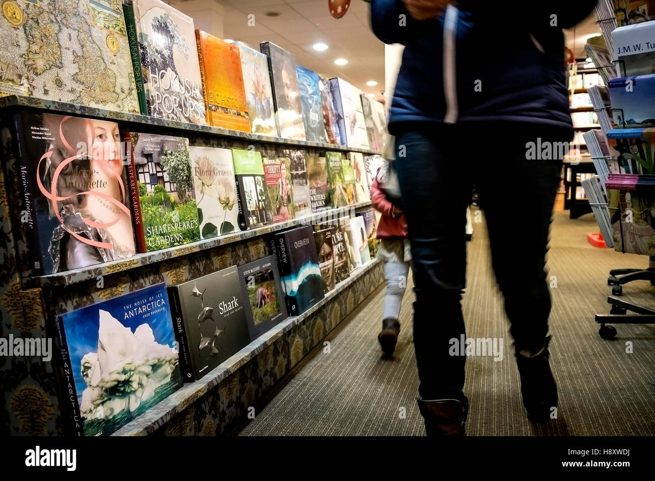 Waterstones The interior of a Waterstones Stock