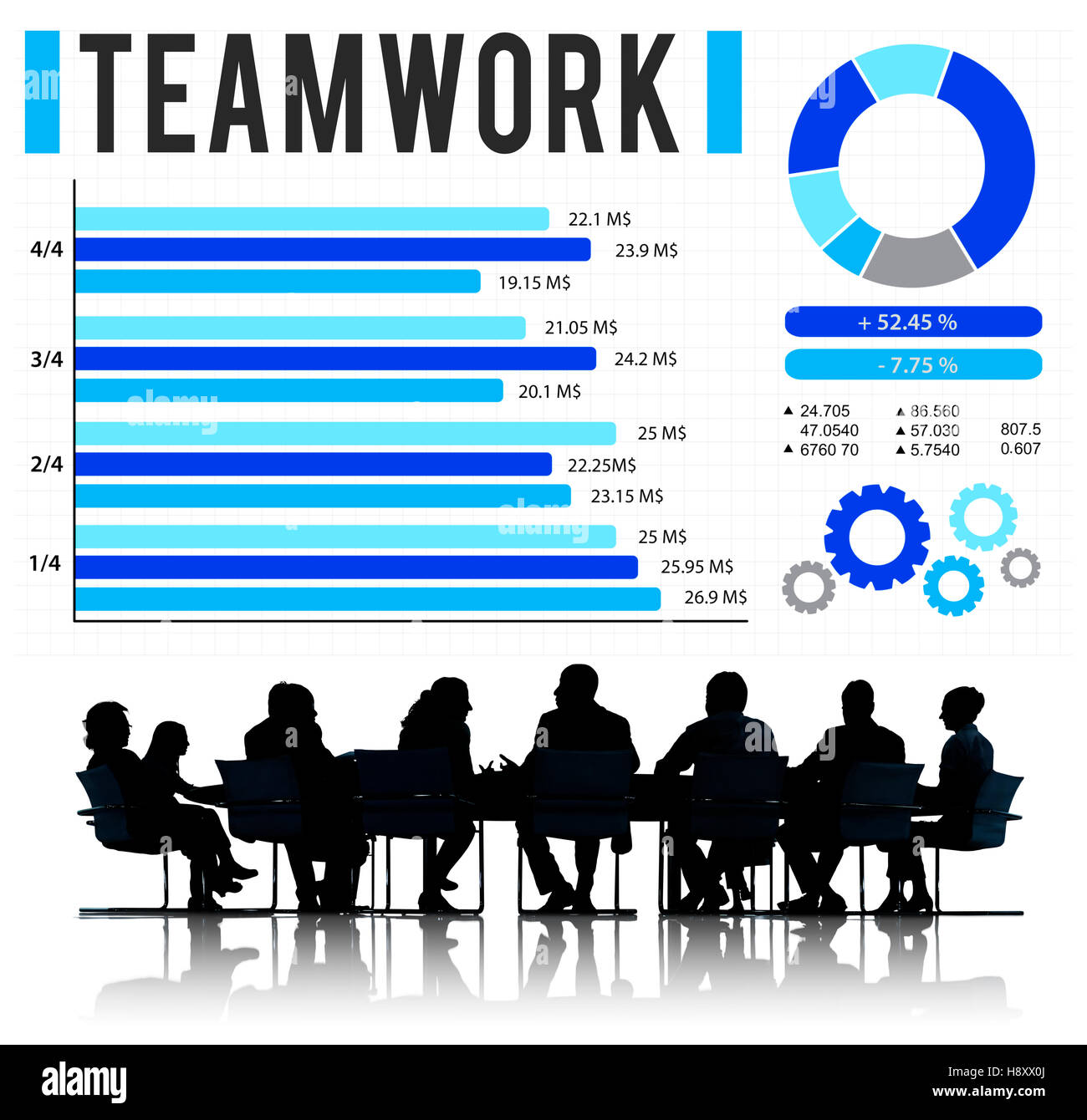 Team Corporate Teamwork Collaboration Assistance Concept Stock Photo ...