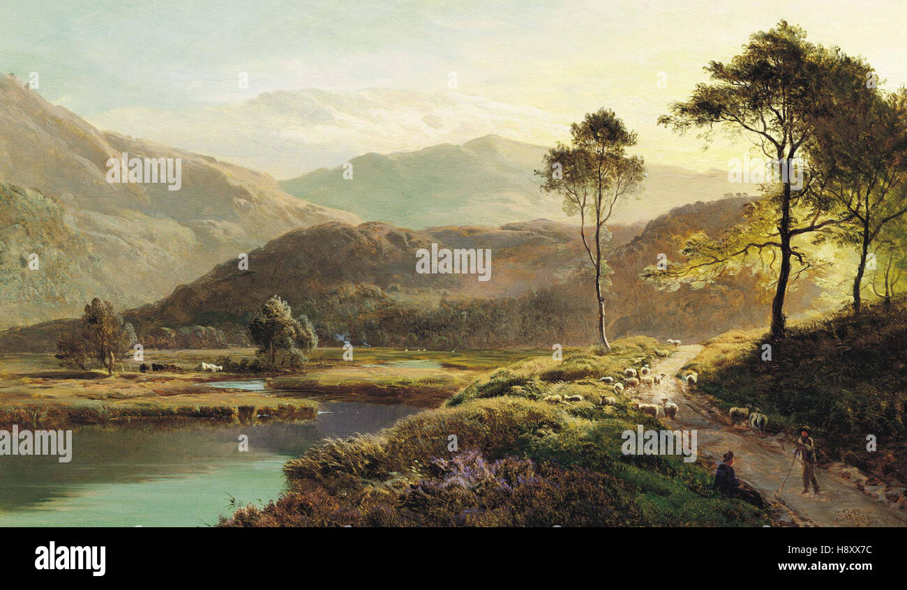Sidney Richard Percy   A View of Ambleside Stock Photo