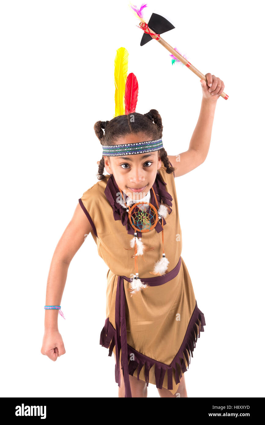 Indian girl in native costume hi-res stock photography and images - Alamy