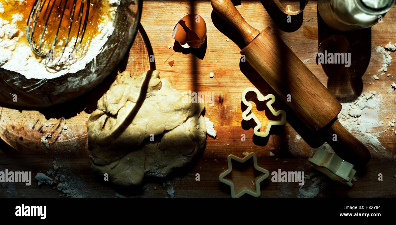 Baking Cookies Kid Bakery Fun Concept Stock Photo - Alamy