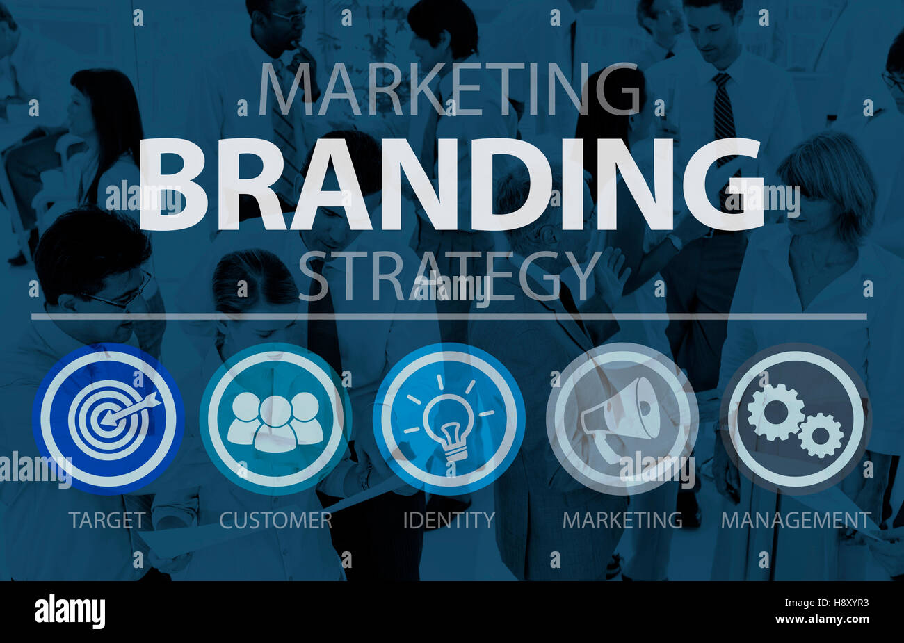 Brand Branding Marketing Commercial Name Concept Stock Photo