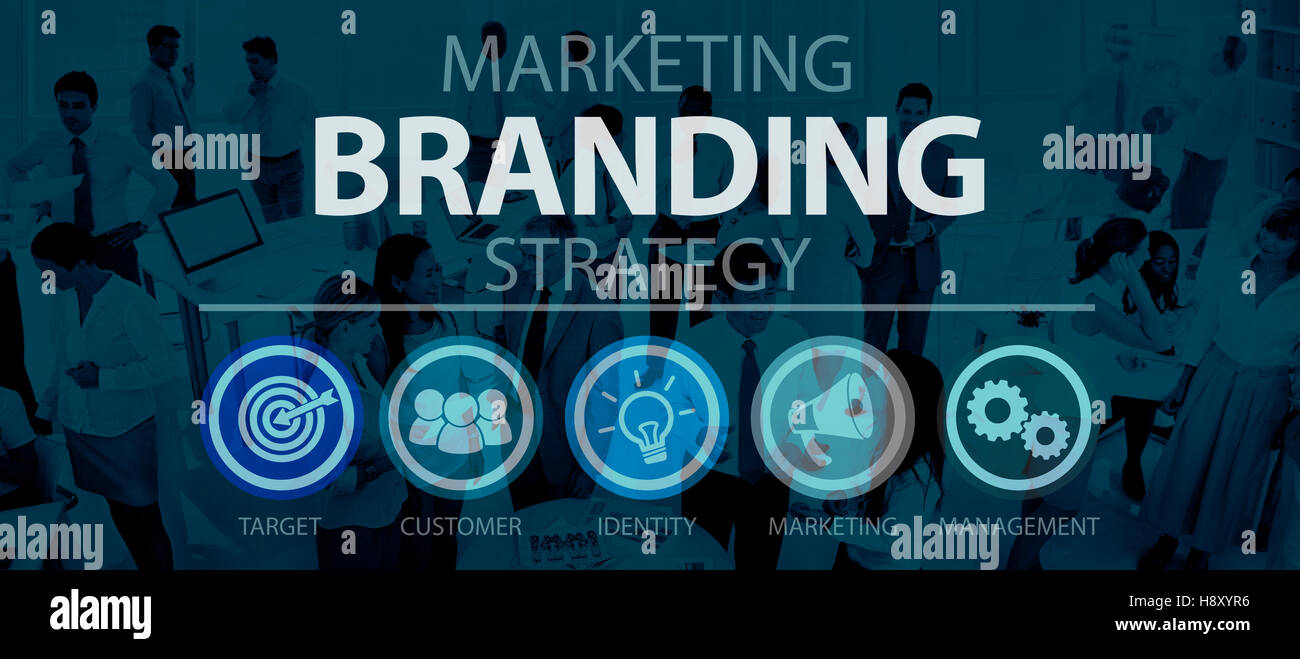 Brand Branding Marketing Commercial Name Concept Stock Photo