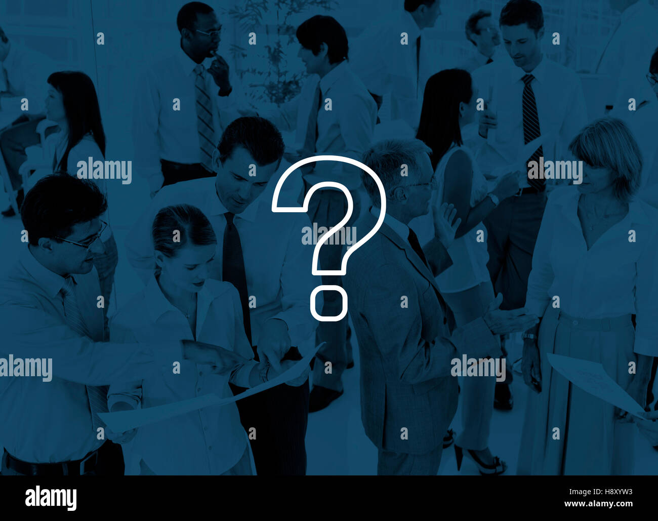 Question Mark Icon Solving Problem Solution Concept Stock Photo - Alamy