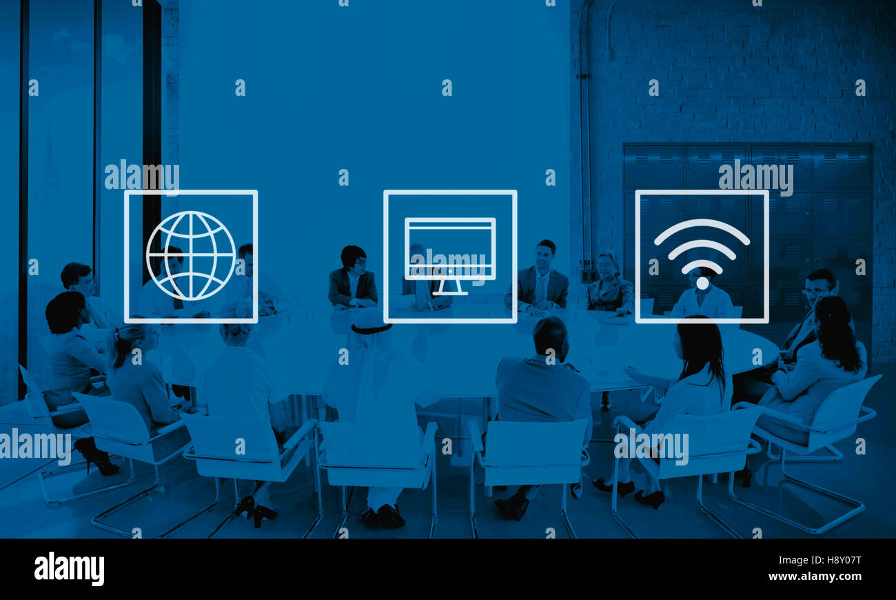 Global Worldwide Digital Modern Connection Concept Stock Photo - Alamy