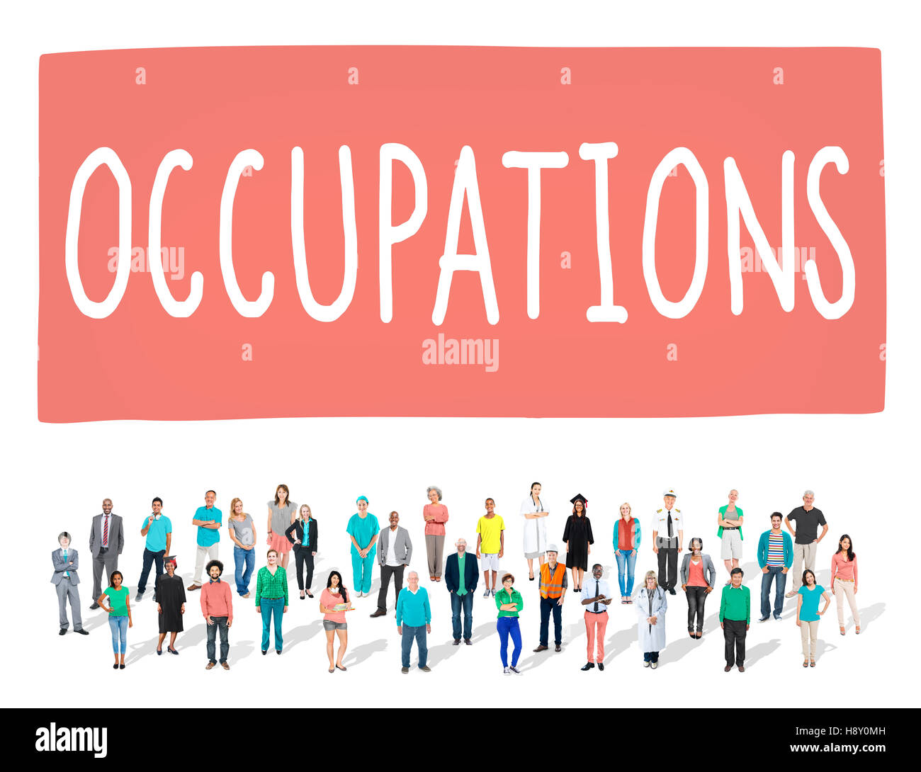 Occupations Career Job Employment Hiring Recruiting Concept Stock Photo