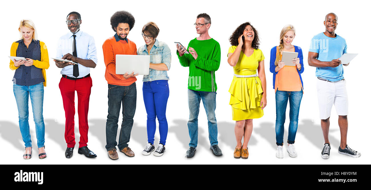 Diverse People Happiness Friendship Communication Networking Concept