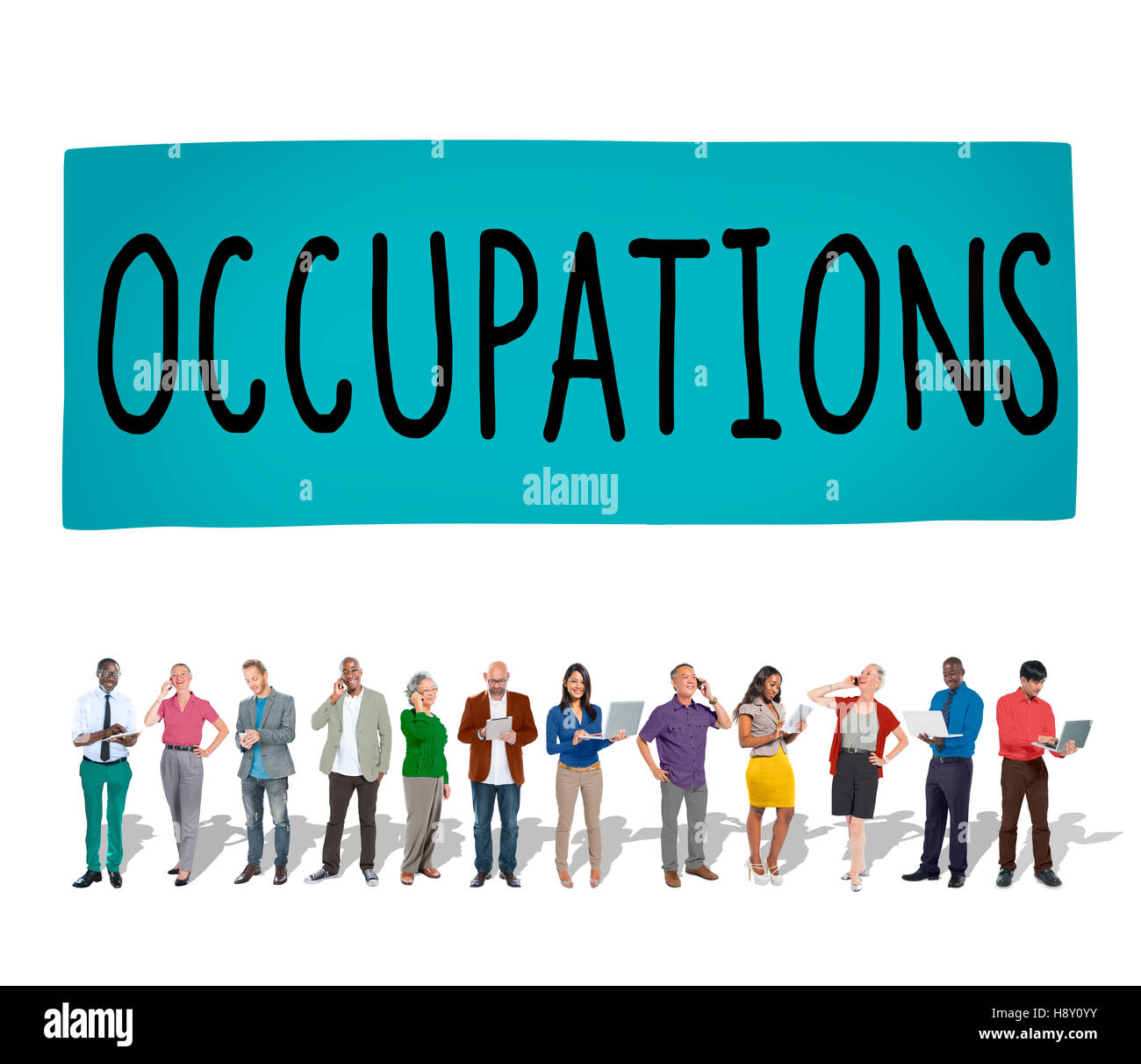 Occupations Career Job Employment Hiring Recruiting Concept Stock Photo