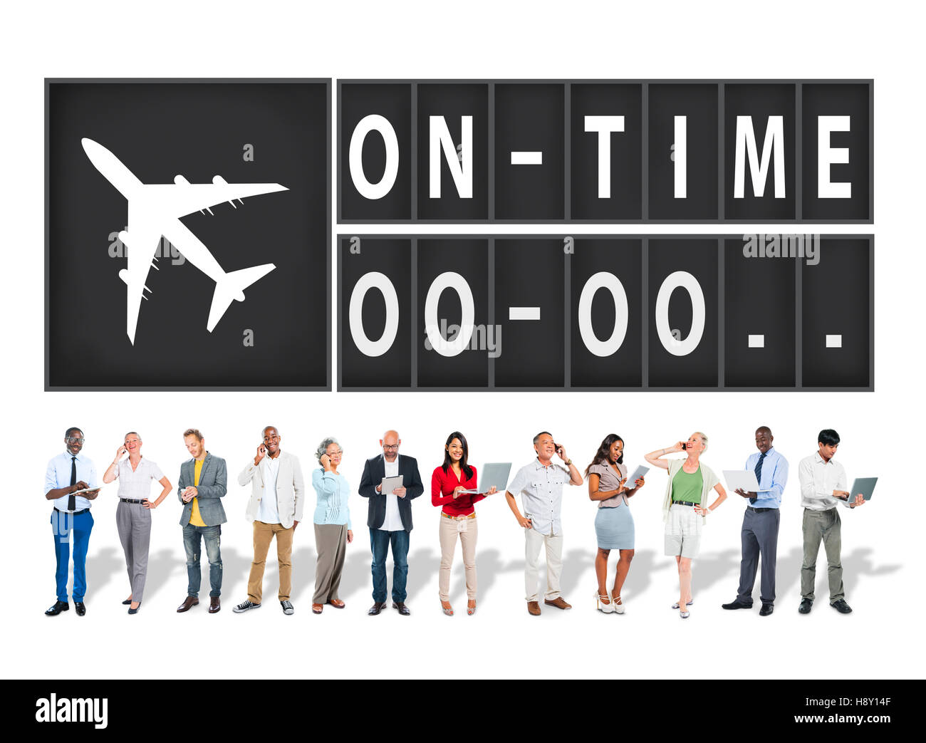 On Time Punctual Efficiency Organization Management Concept Stock Photo