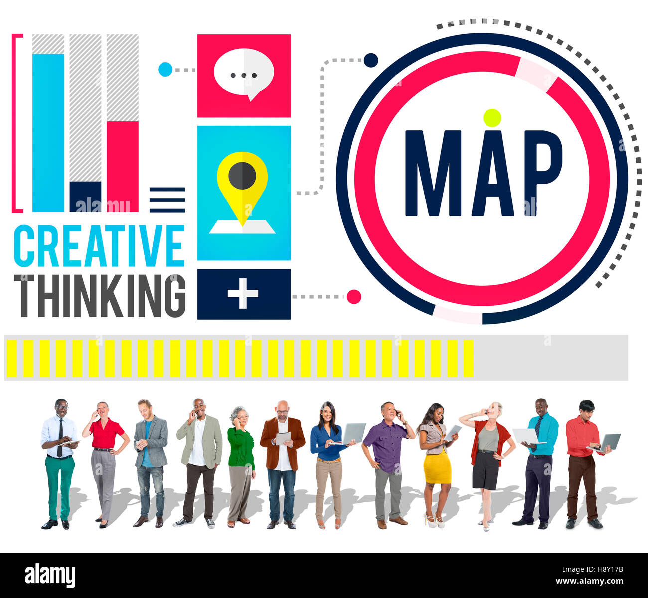 Map Direction Destination Location Route Concept Stock Photo Alamy