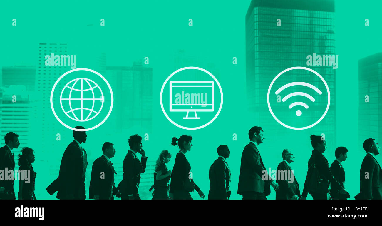 Global Worldwide Digital Modern Connection Concept Stock Photo - Alamy