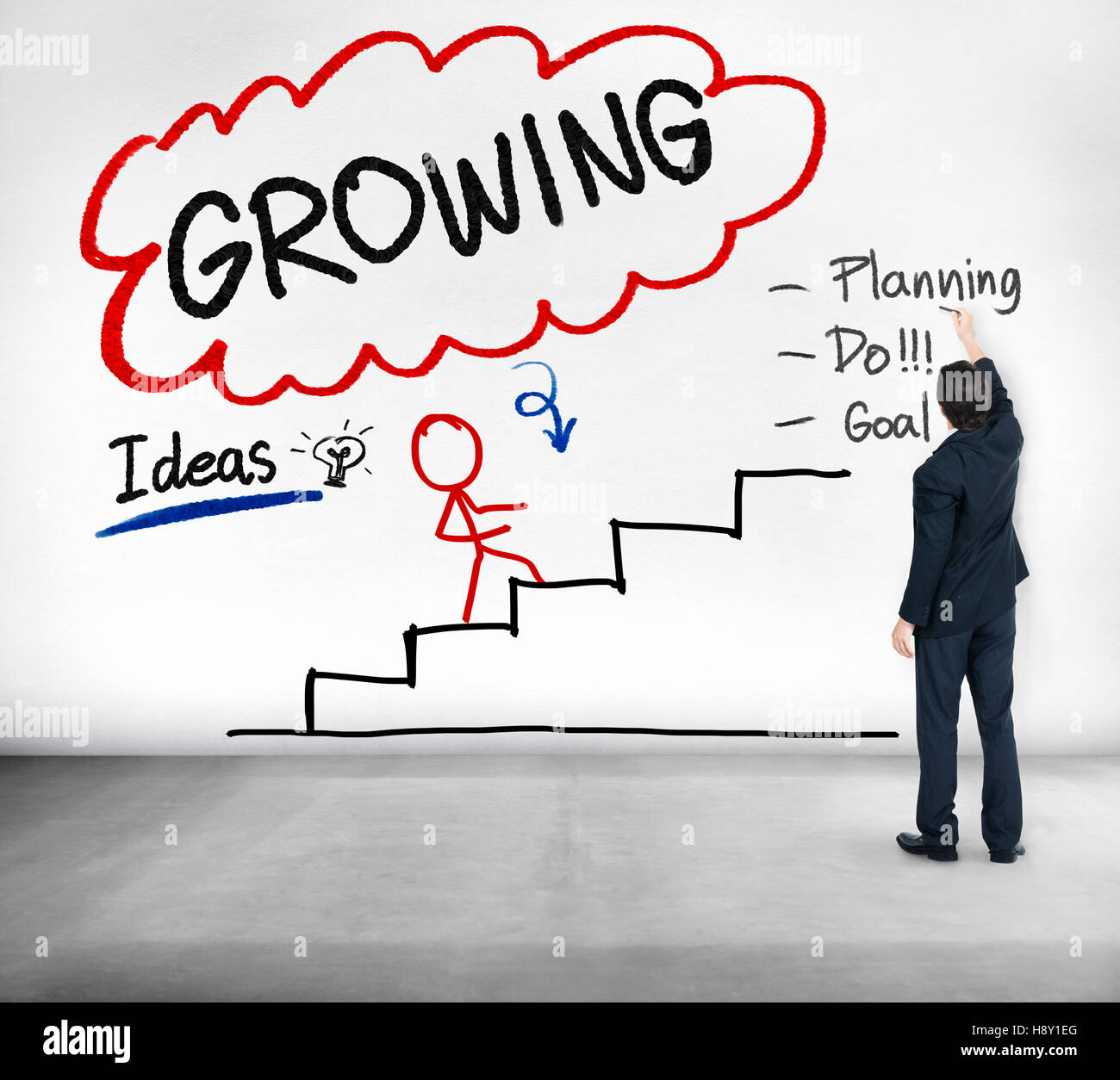 Growing Growth Mission Success Opportunity Concept Stock Photo - Alamy 