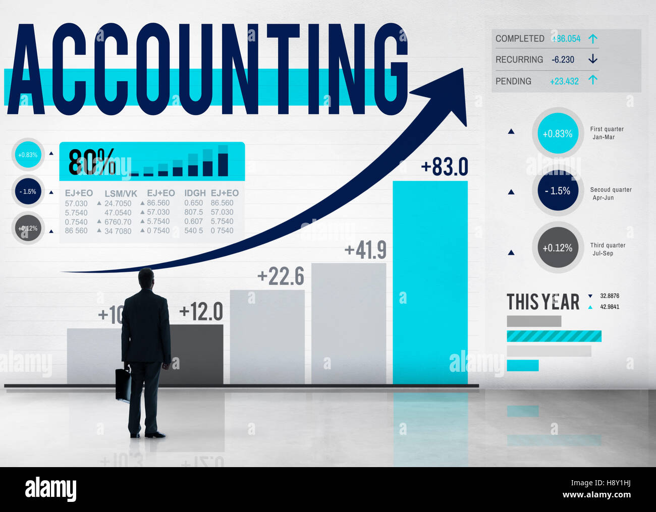 Accounting Financial Bookkeeping Budget Management Concept Stock Photo