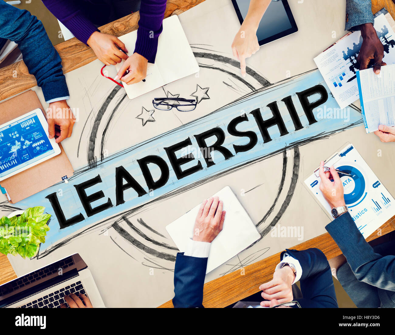 Leadership Leader Authoritarian Management Trainer Concept Stock Photo ...