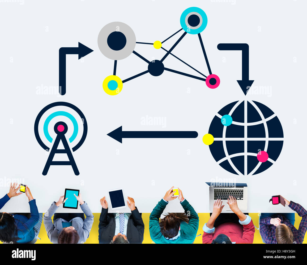 Network Storage Connect Connection Concept Stock Photo Alamy
