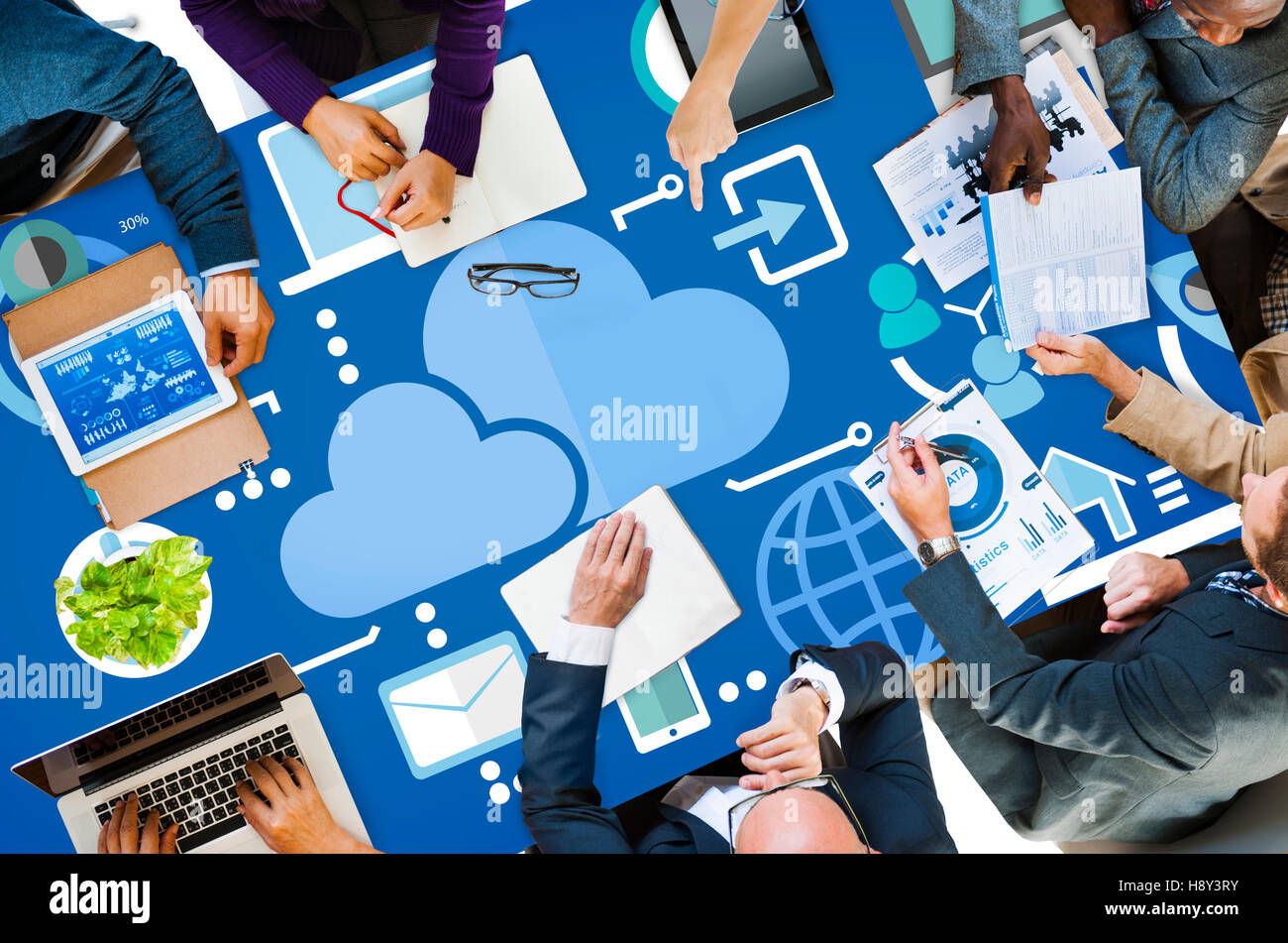 Cloud Computing Network Online Internet Storage Concept Stock Photo - Alamy