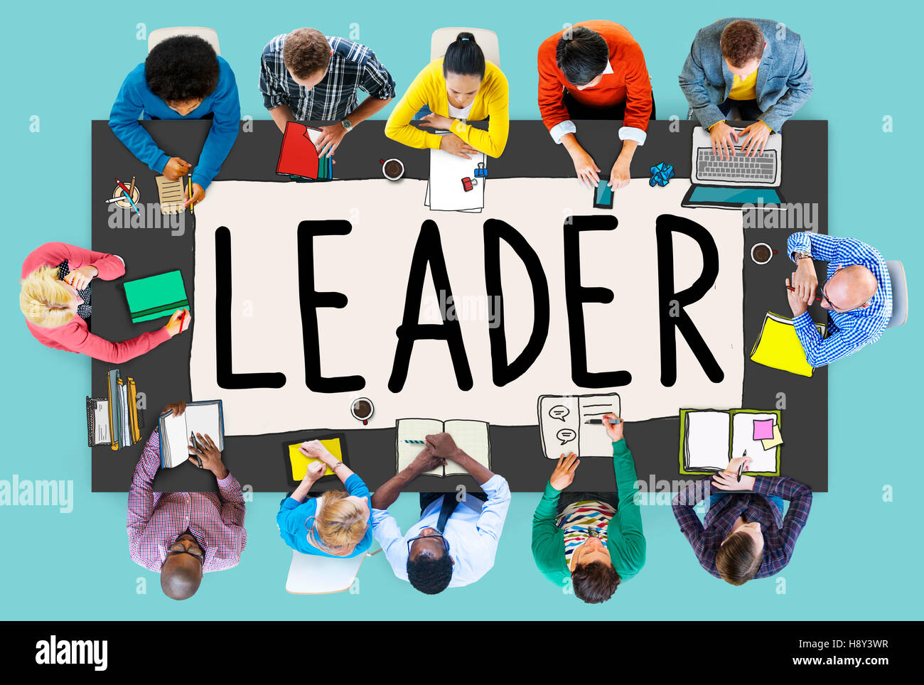 Leader illustration hi-res stock photography and images - Alamy