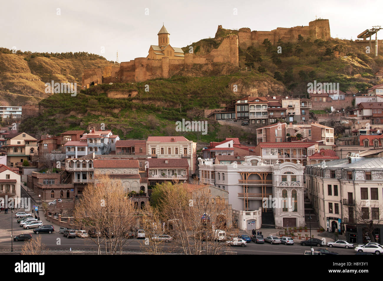 View of the capital of Georgia city Tbilisi Stock Photo