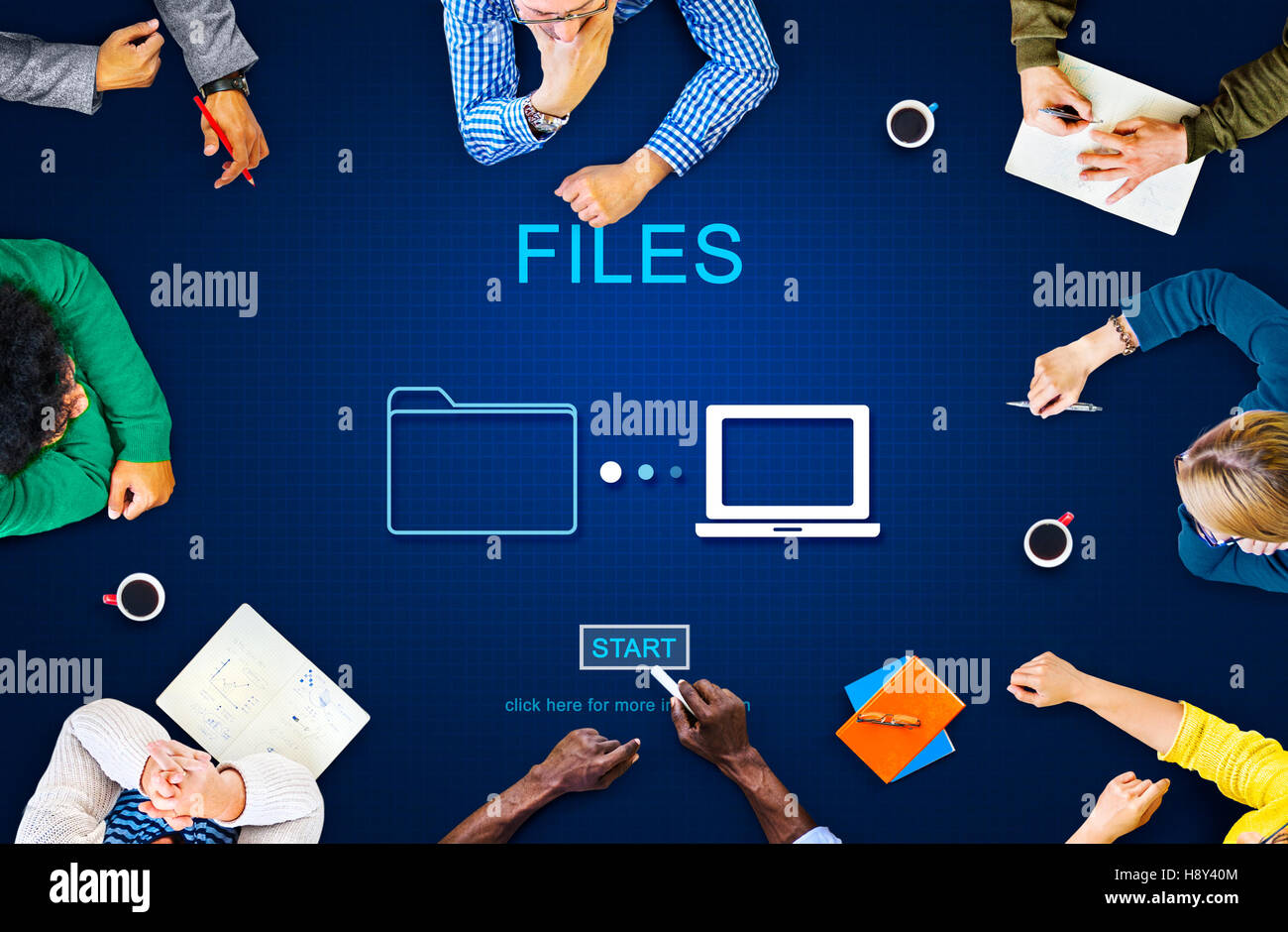 Files Data Information Message Network Share Concept Stock Photo - Alamy