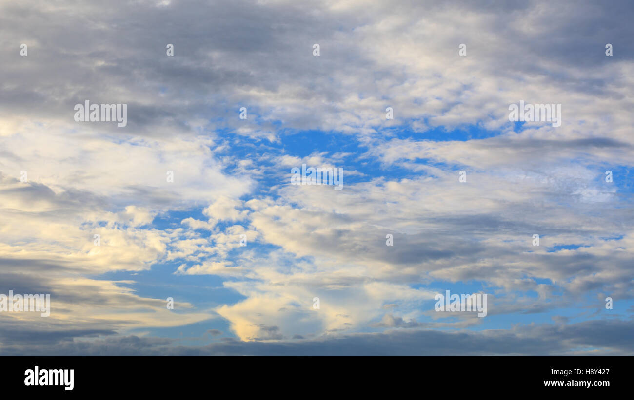 Background of dramatic blue sky with clouds Stock Photo - Alamy