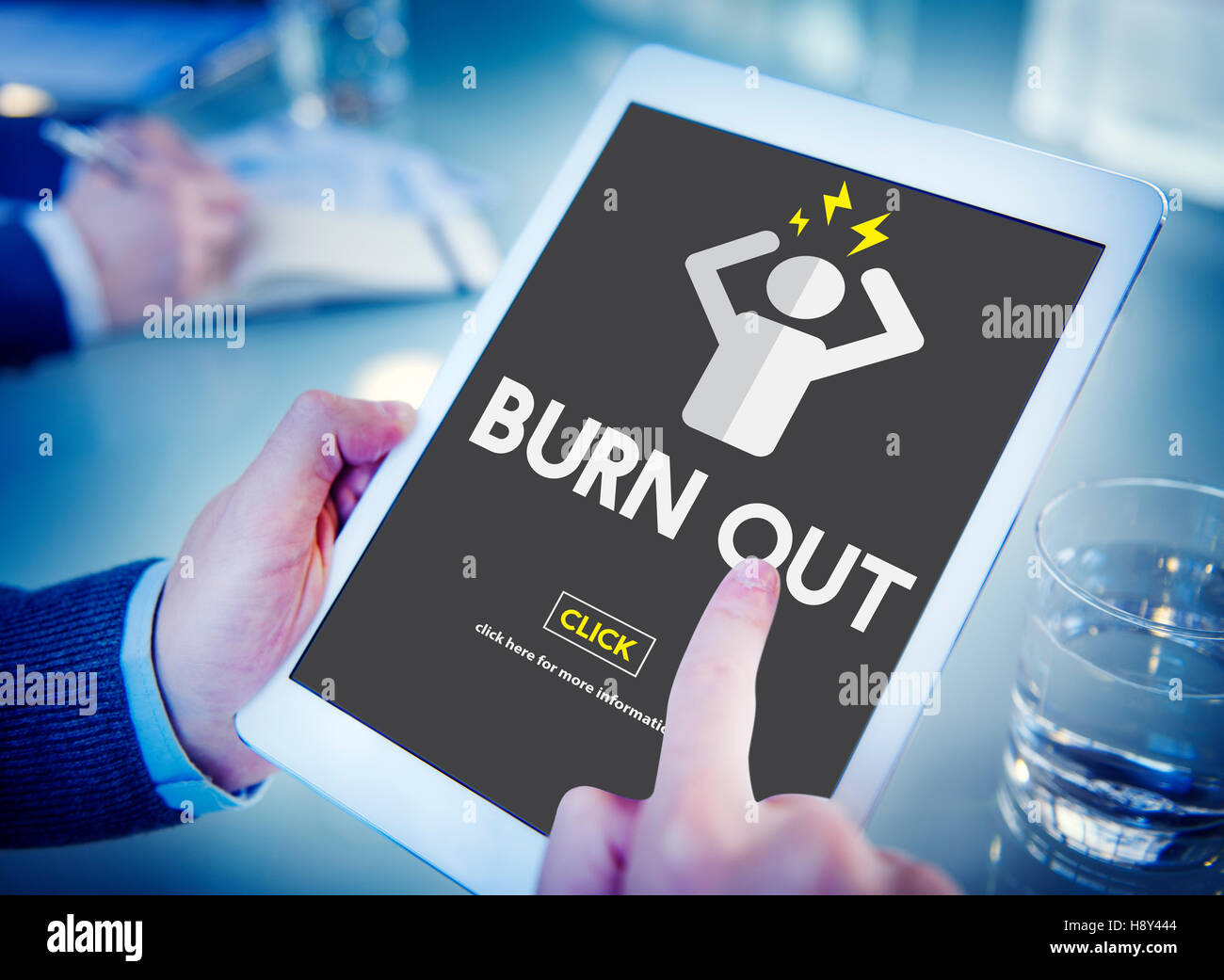 Burn out Stress Tired Overworked Concept Stock Photo