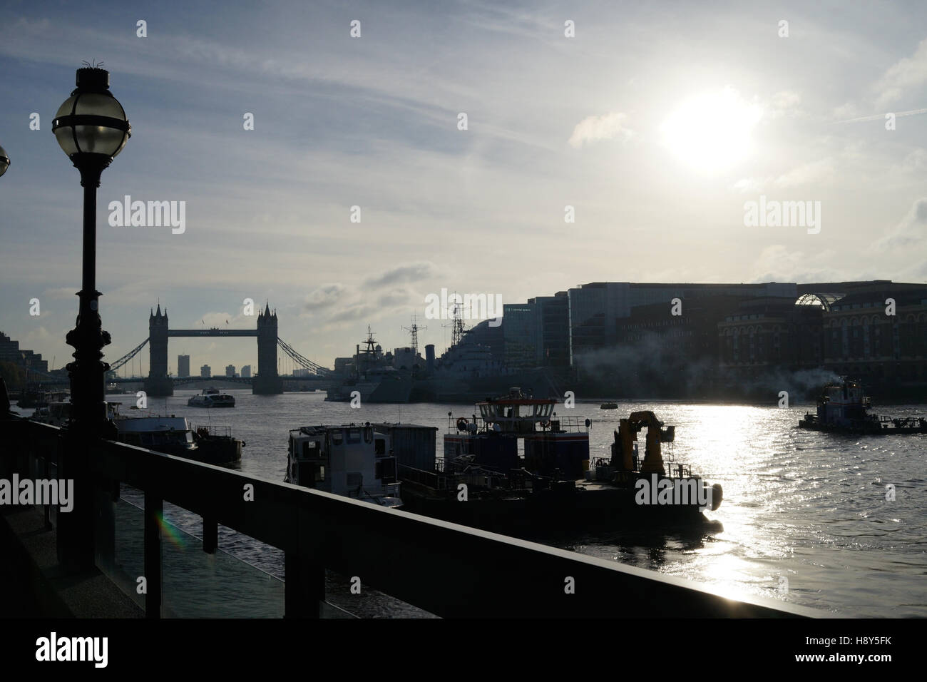 The River Thames, London, UK Stock Photo