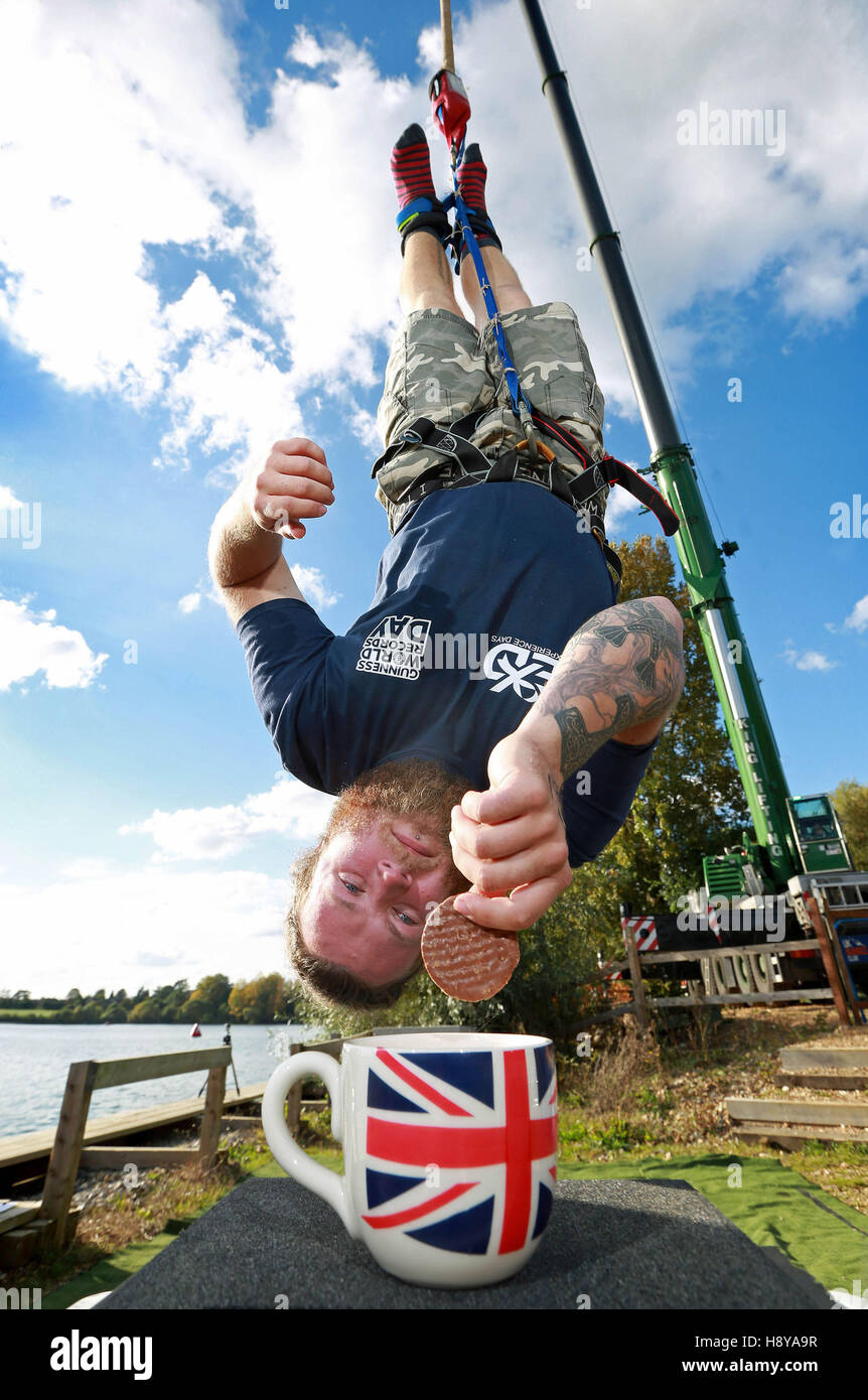 EDITORIAL USE ONLY Simon Berry and Experience Days (UK) achieve the