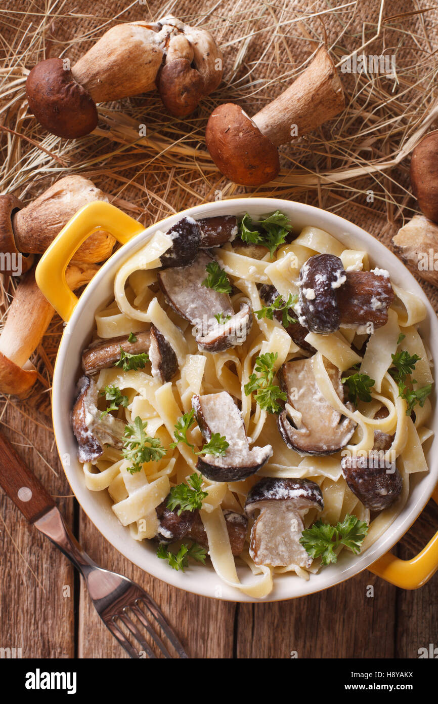 Italian Pasta With Porcini Mushrooms And Cream Sauce Close Up In A Stock Photo Alamy,Broccolette Nutrition