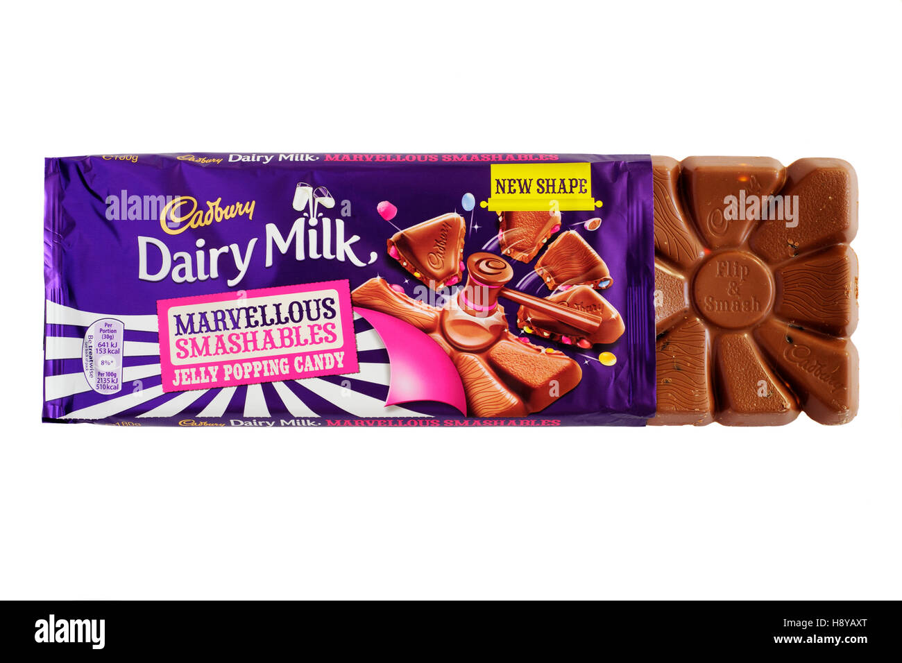 a bar of cadbury dairy milk marvellous smashables chocolate uk Stock Photo