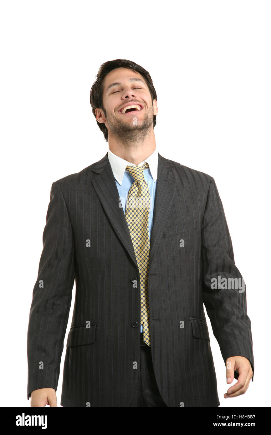 business man studio portrait over white background Stock Photo - Alamy